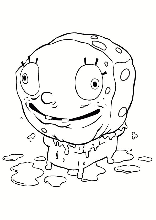 Plansa de colorat cu Spongebob 38 51